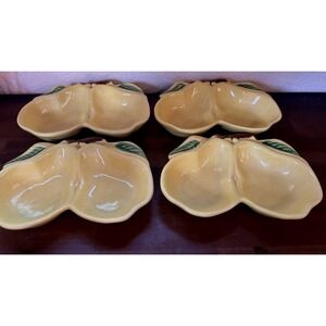 Vintage 1940-50 Belmar Of California USA # 320 Pear Double Side Serving Trays